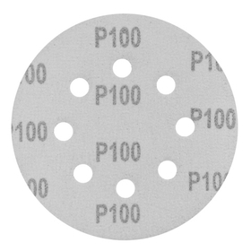 Круг абразивный на ворсовой подложке под "липучку", перфорированный, P 100, 125 мм, 5 шт Сибртех 738057
