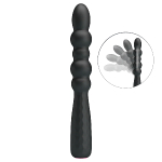 Черный гнущийся анальный вибратор 18,5см Mr.Play Vibrating Anal Plug BI-014758-1-MR