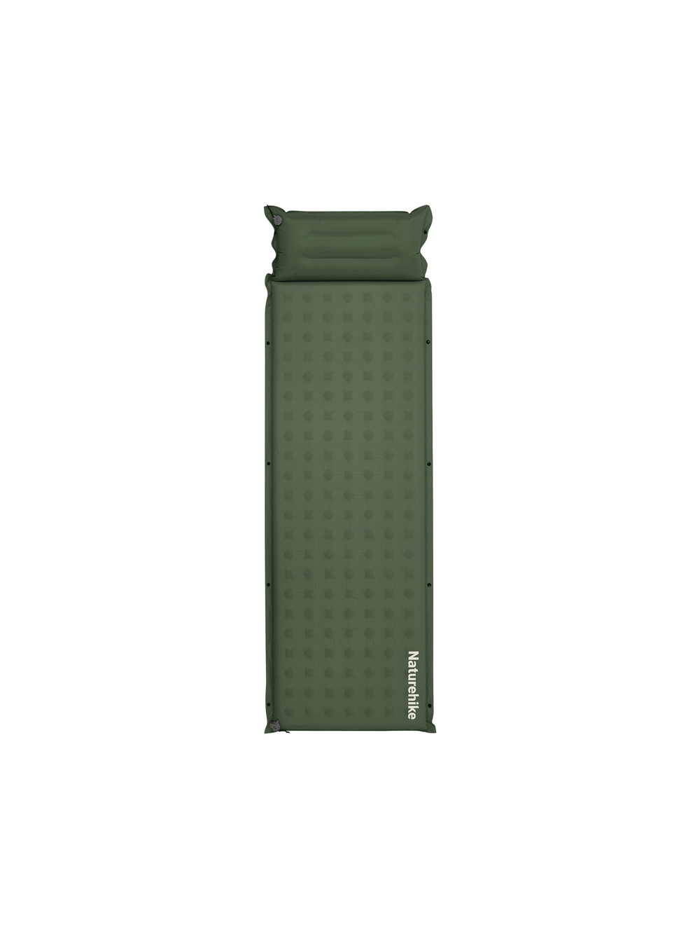 Коврик самонадувающийся Naturehike, 200х65х6 см, с подушкой, зеленый