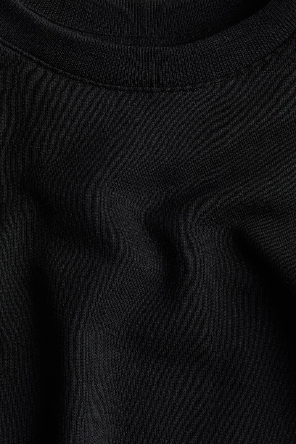 H&M Базовая однотонная толстовка, черный