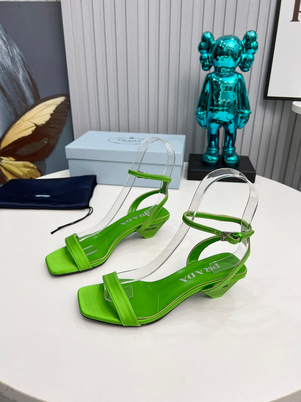 Prada Satin Sandals