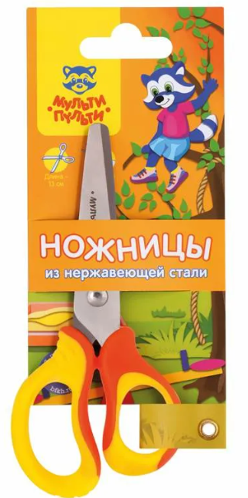 Ножницы детские Мульти-Пульти Приключения Енота 12см ассорти