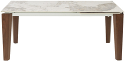 Стол ESMIR 180 GLOSS LUXURY PANDORA SOLID CERAMIC/орех, ®DISAUR
