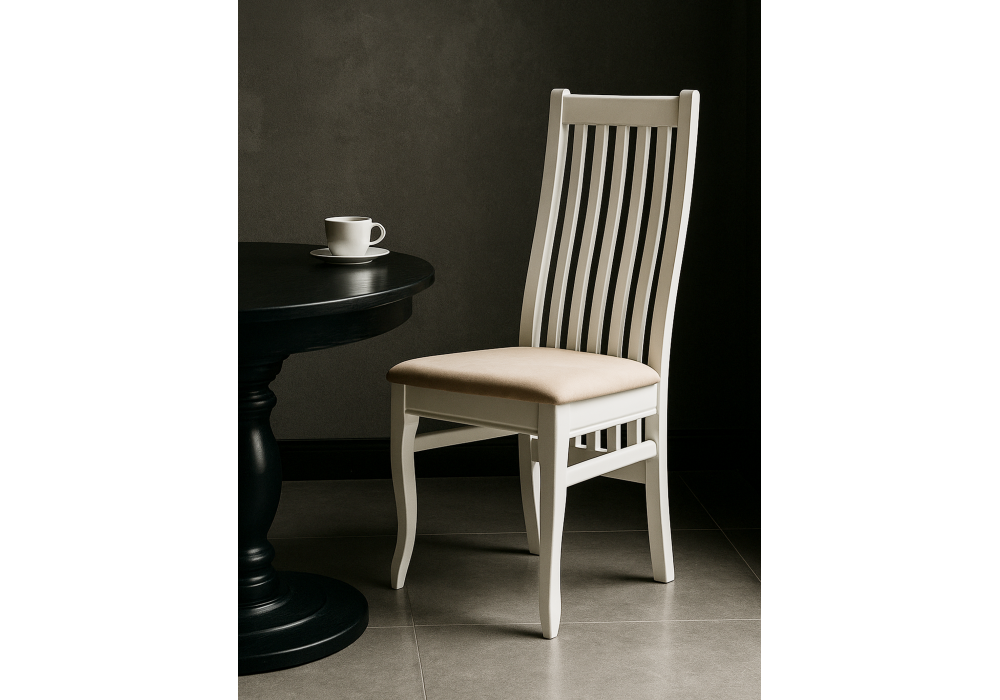 Стул деревянный Woodville Арлет белый, tenerife latte