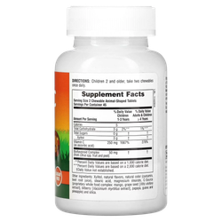 Natures Plus Kid Zinc 90 tab, Детский жевательный Цинк со вкусом мандарина