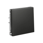 ARTGALLERY 1-клавишный ВЫКЛЮЧАТЕЛЬ КНОПОЧНЫЙ, 10А, механизм, БАЗАЛЬТ