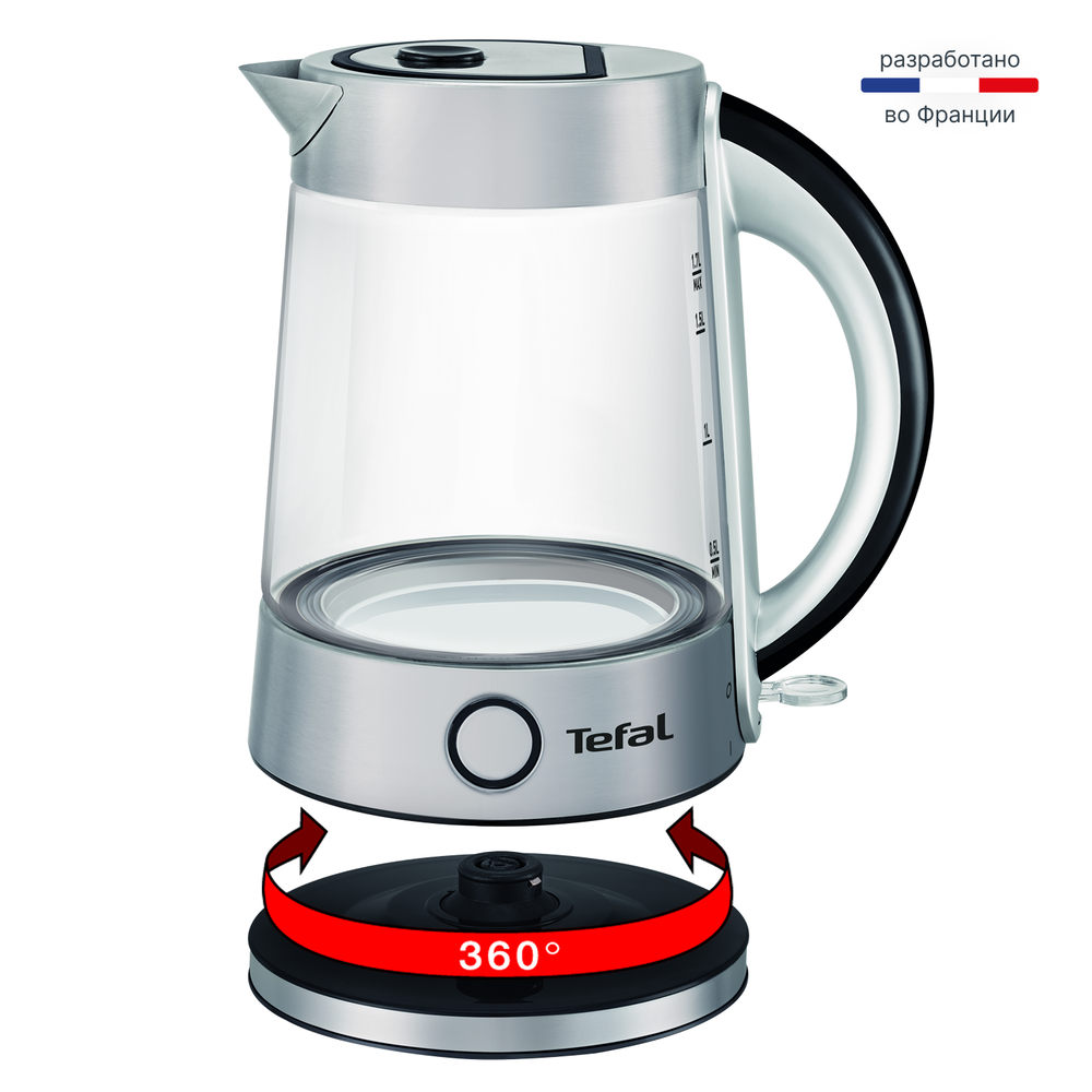 Электрический чайник Tefal Glass Kettle KI760D30