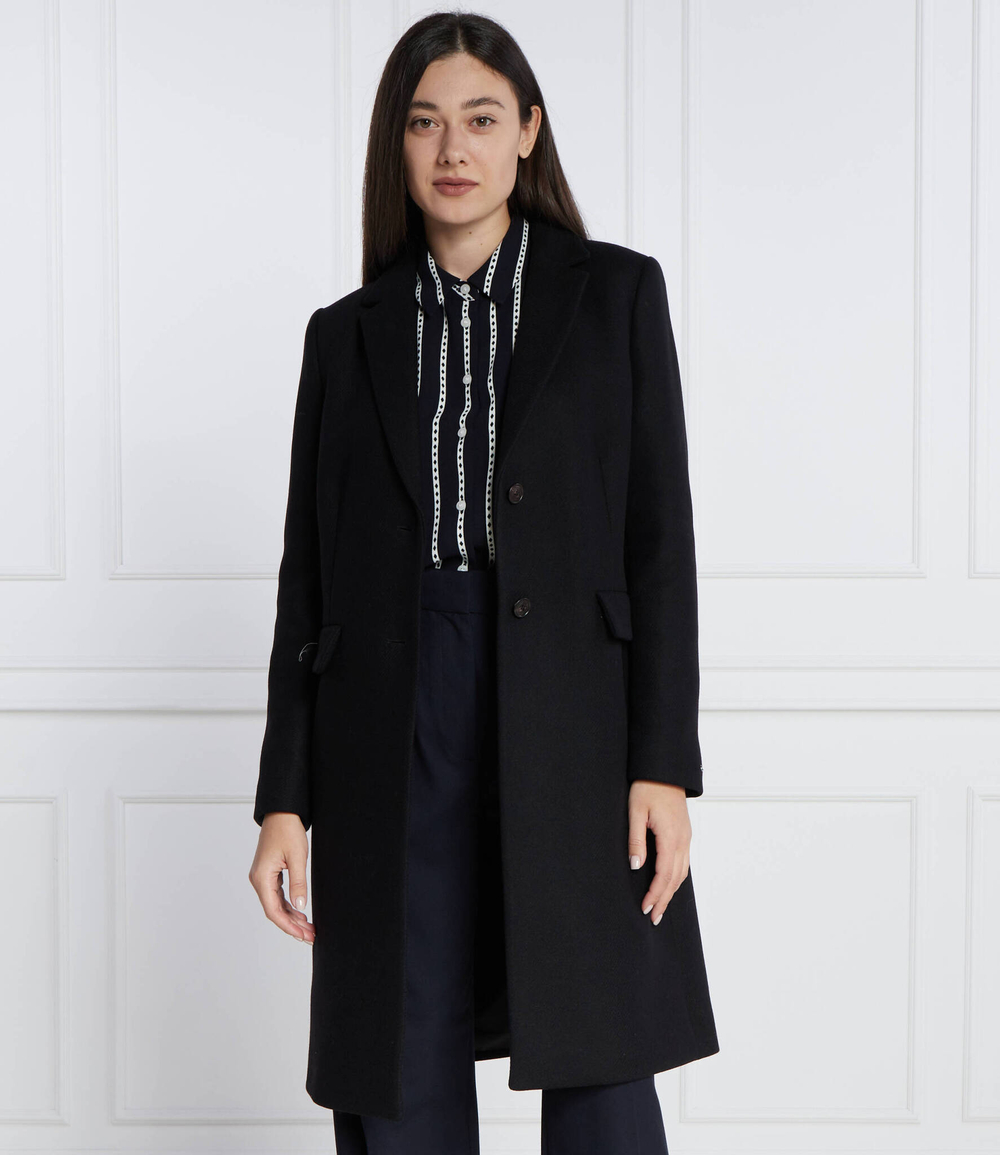 Хлопковое пальто Tommy Hilfiger - черный(WW0WW39753)