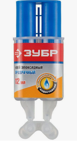 Клей эпоксидный 2-компонентный  Шприц  ЗУБР 11мл*13мл