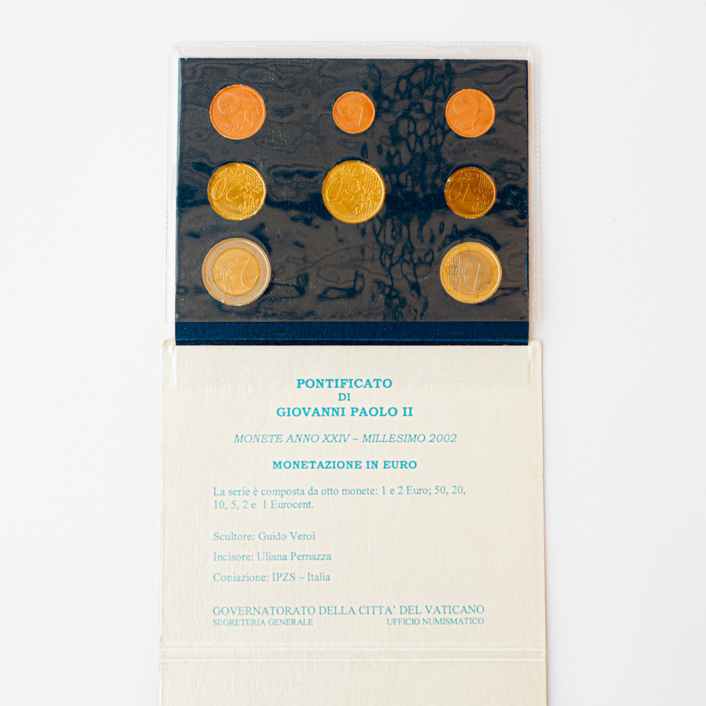 Vatican 2002 BU Set – Official Euro Coin Set