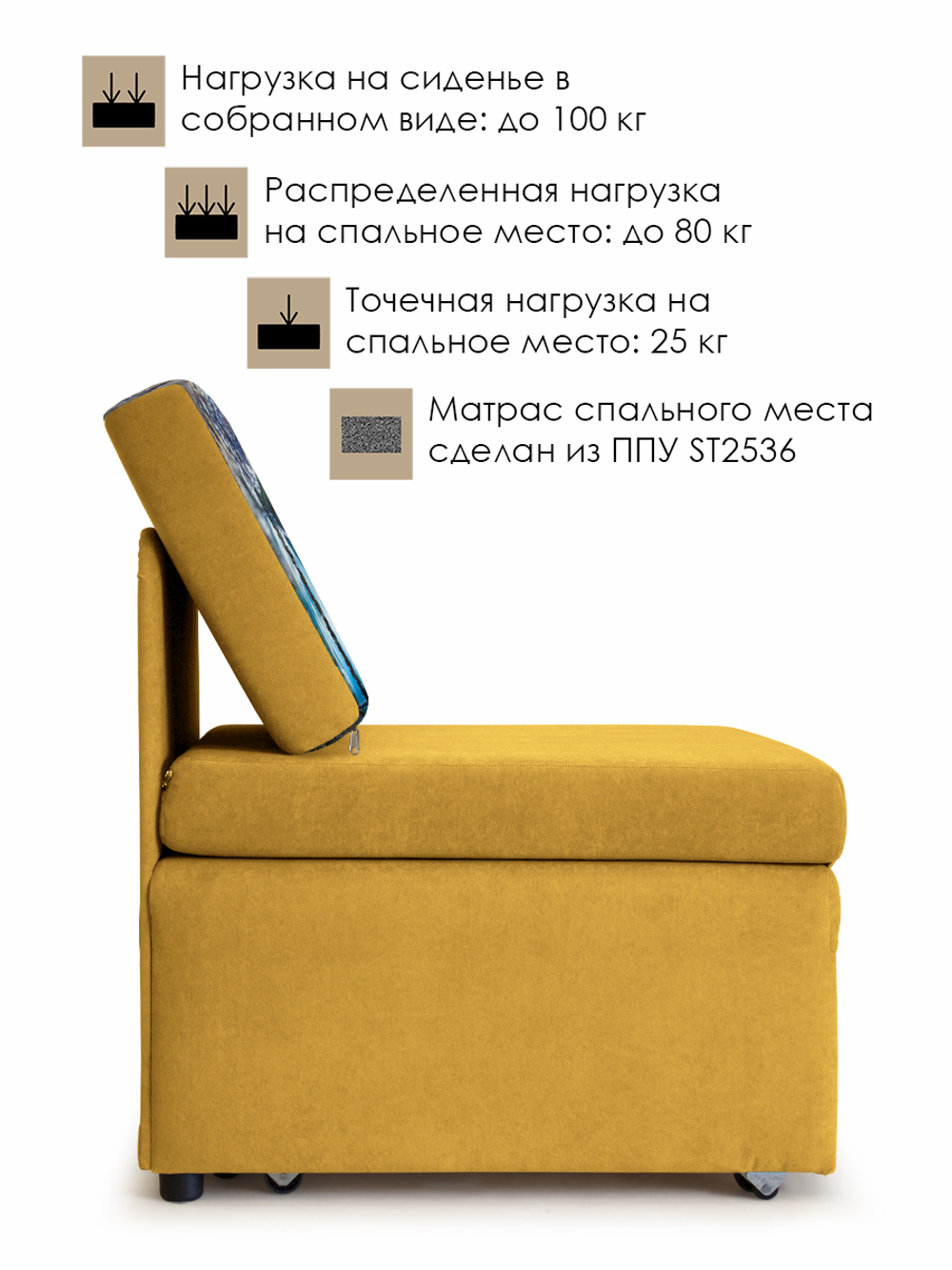 Кресло-кровать "Миник", купон Пейзаж