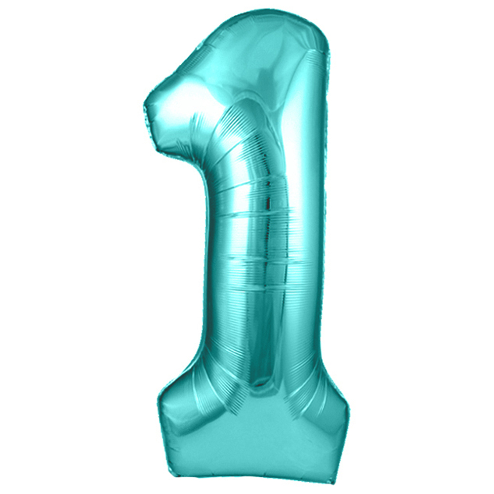 Цифра 1 Бирюзовый 40" ж75