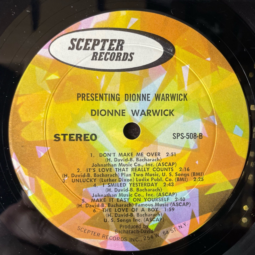 Винтажная виниловая пластинка LP Dionne Warwick, Presenting Dionne Warwick (США 1971)