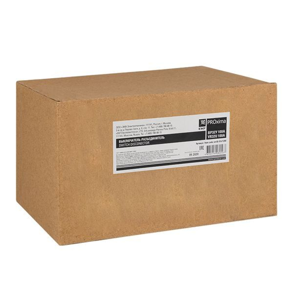 Выключатель-разъединитель ВР32У-31В71250 100А 2 направ,с д/г камерами съемная левая/правая рукоятка MAXima EKF PROxima