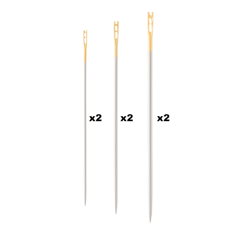 12851 (12351) Иглы ручные с упрощенным вдеванием Easy Threading №4-8, 6шт, PONY