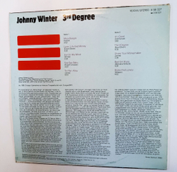 Винтажная виниловая пластинка LP Johnny Winter 3rd Degree (GDR 1988)