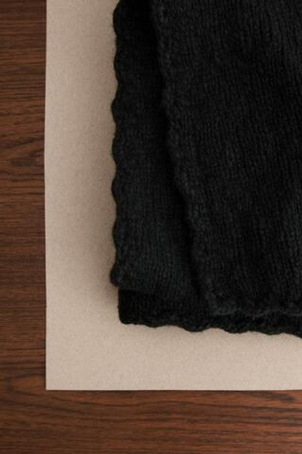 ZARA TIMELESS - ШЕРСТЯНОЙ ПЛЕД, ЧЕРНЫЙ