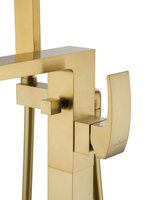 Смеситель для ванны напольного монтажа WONZON & WOGHAND FIT, Брашированное золото (WW-88649009-BG)