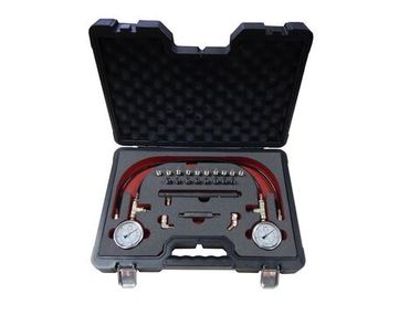 Тестер давления в тормозной системе в комплекте с резьбовыми адаптерами-переходниками, в кейсе ''Pemium'' Forsage F-04B4055D