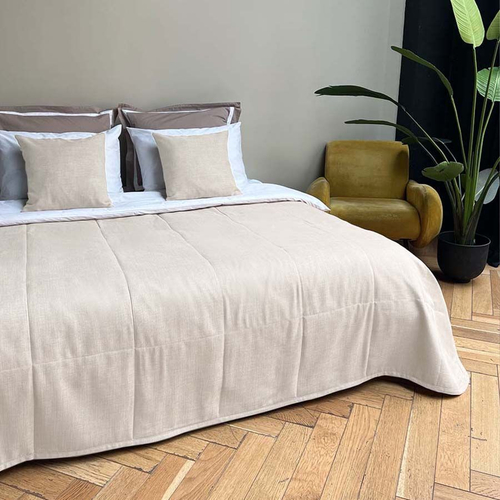 Покрывало Бохо 215х240 | бежевый