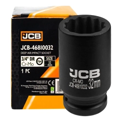 Головка ударная глубокая 32мм (12гр.), 3/4'' JCB JCB-46810032