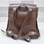 Рюкзак женский "Шпиц", натуральная кожа, ручная работа
