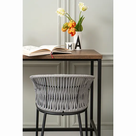 Полубарный стул Haugen, 66 см, серый