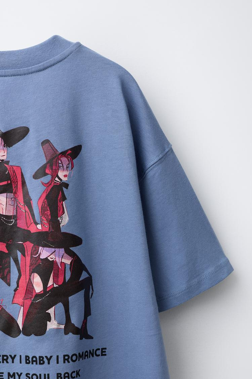 ZARA ФУТБОЛКА KPOP DEMON HUNTERS™ NETFLIX ©, СИНИЙ