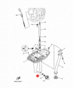 Прокладка сливной пробки картера для Yamaha F9.9-300