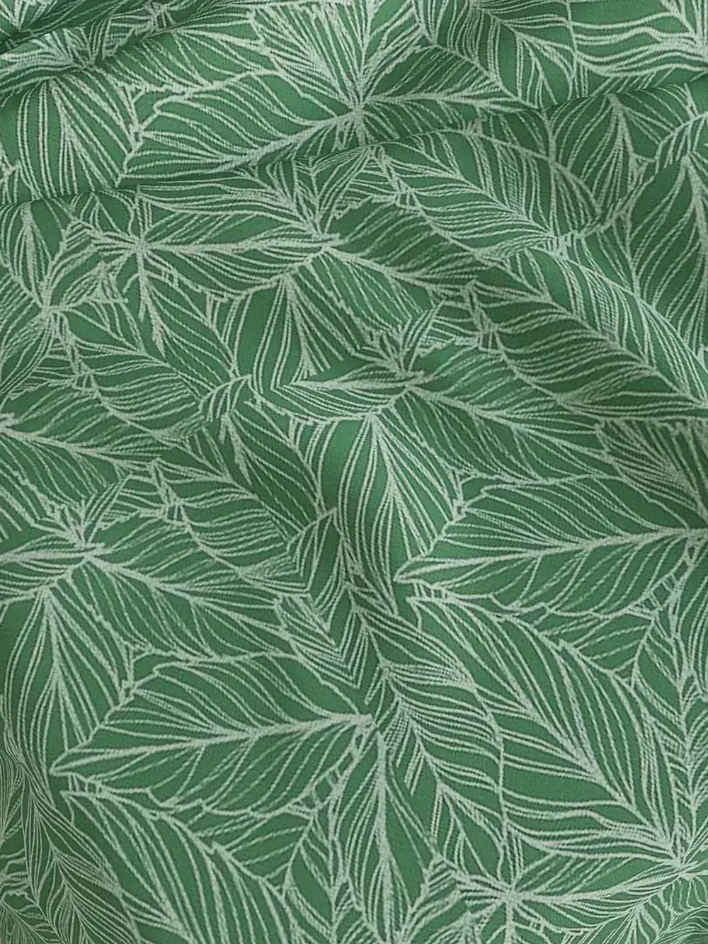 Декоративная наволочка с рюшами, оборками "Джунгли" 50х70 см, 1 шт, без молнии