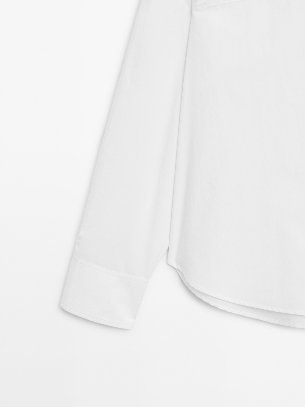 Massimo Dutti Рубашка из 100% хлопка с вышивкой, белый