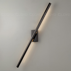 Бра Cloyd LINEAS-A W1 / выс. 60 см- 3000K - черный блестящий (арт.20453)