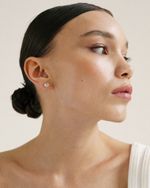 Моносерьга Alpha с розовым кварцем