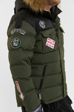 КУРТКА МУЖСКАЯ ПУХОВАЯ VIRUS BATZZILLA ARMY