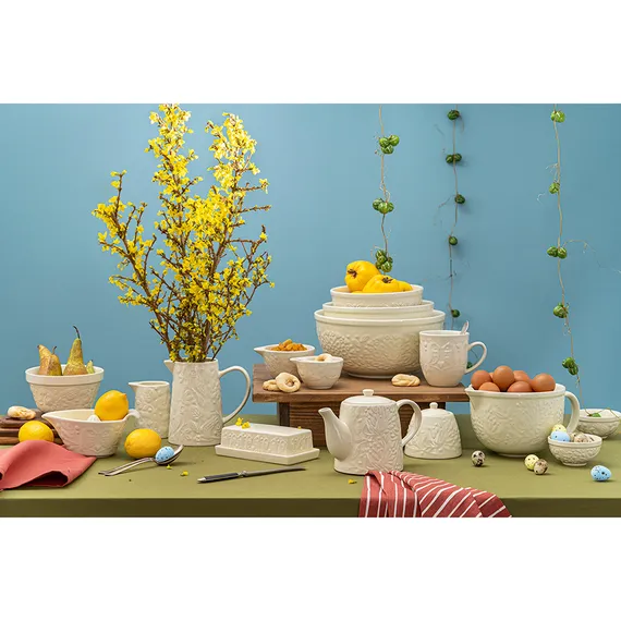 Чаша birds of paradise, 850 мл, кремовая