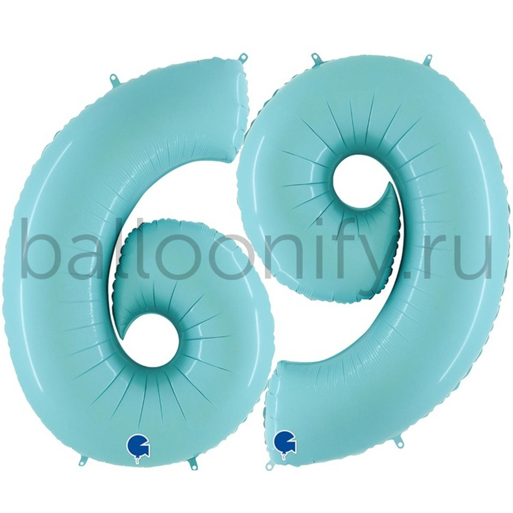 Шар ЦИФРА 6/9 Пастель 40" 102 см