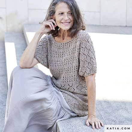 Описание свитер с коротким рукавом Babilonia