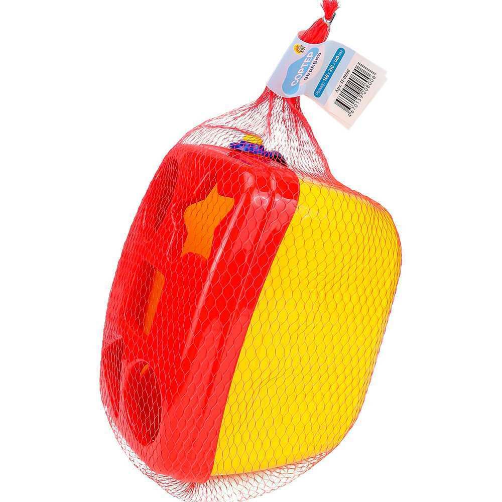 Логическая игрушка Сортер-ведерко красный,желтый,синий И-0800