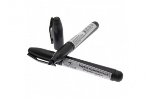 Маркер перманентный 5*2,5мм черный ЧЕГЛОК (12/1152) 20-11-001