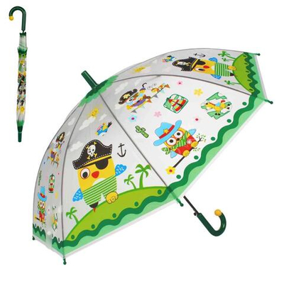 Зонт 66 см Животные со свистком, д-84 см, 6 цвета микс (50 диаметр фабрик), с-30158