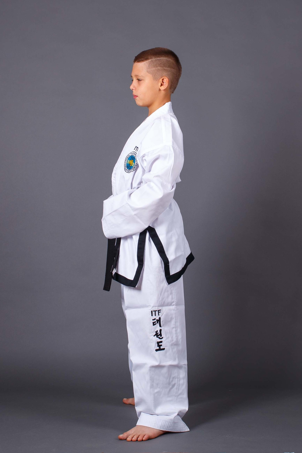 Добок ITF ProfSport (черный кант)