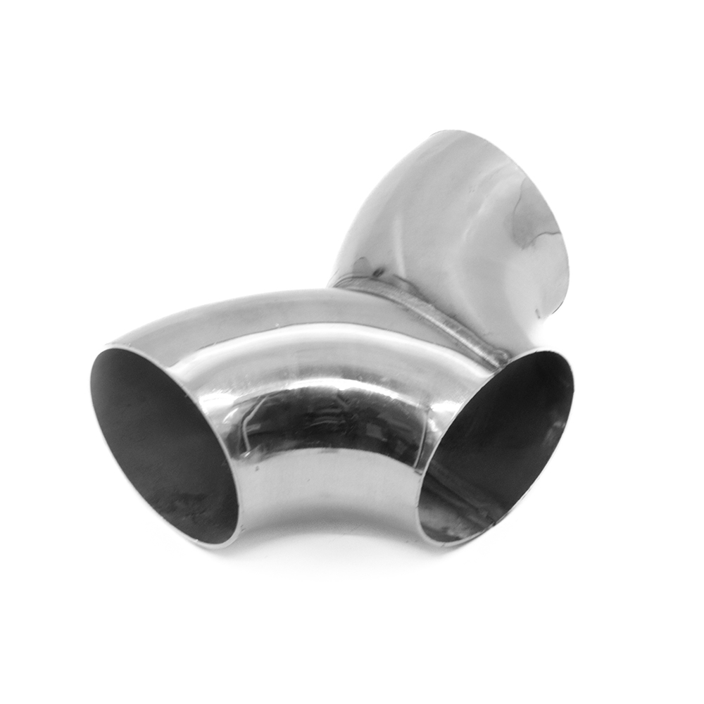 Т-пайп ф вход/выход 63 мм КОРОТКИЙ нерж 304