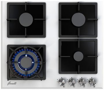 Газовая варочная панель Fornelli PGA 60 Quadro WH