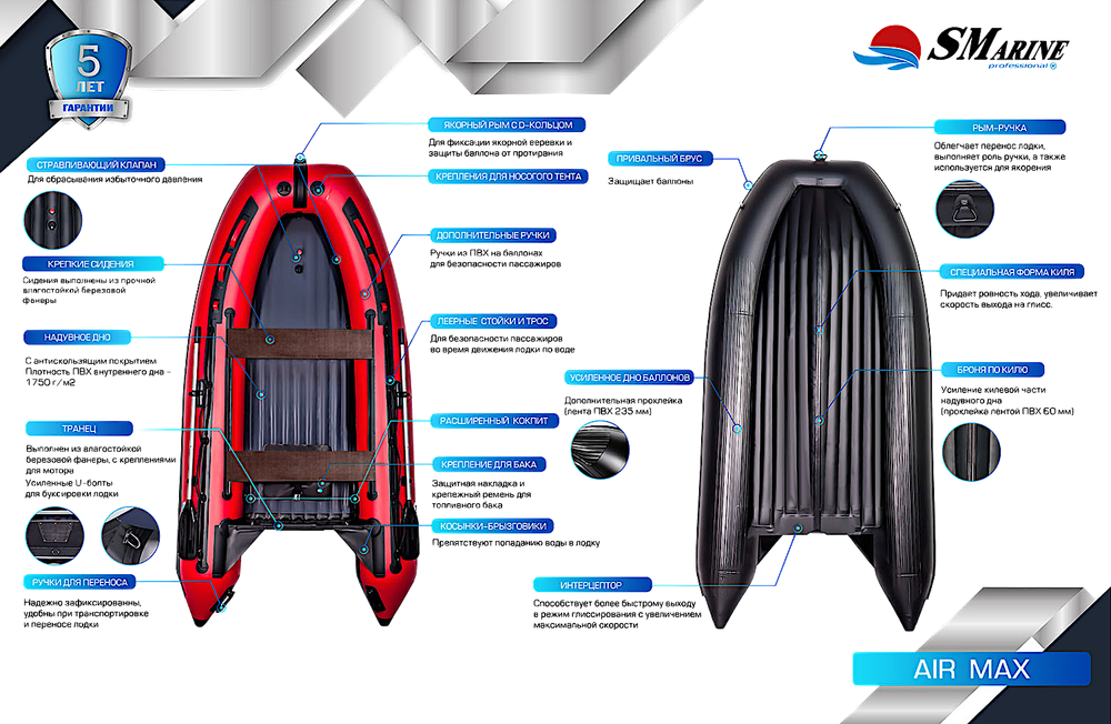 Лодка ПВХ SMarine AIR Max 330