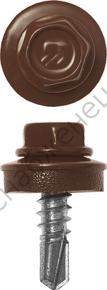 ЗУБР СКМ 8017 25 х 5.5 мм, шок.-коричн., кровельный саморез, 420 шт (4-300315-55-025-8017)