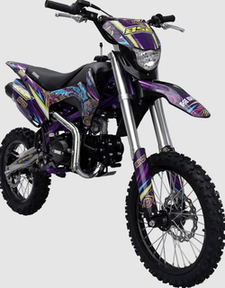 Питбайк BSE MX125 17/14 Purple Dragon