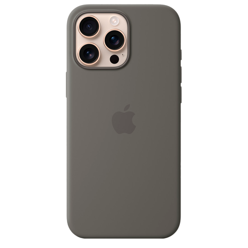 Силиконовый чехол с поддержкой MagSafe Apple Silicone Case для iPhone 16 Pro Max, Stone Gray (Каменно-серый)