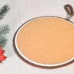 Подставка под горячее керамика-пробка 16см Символ года 2026 №11