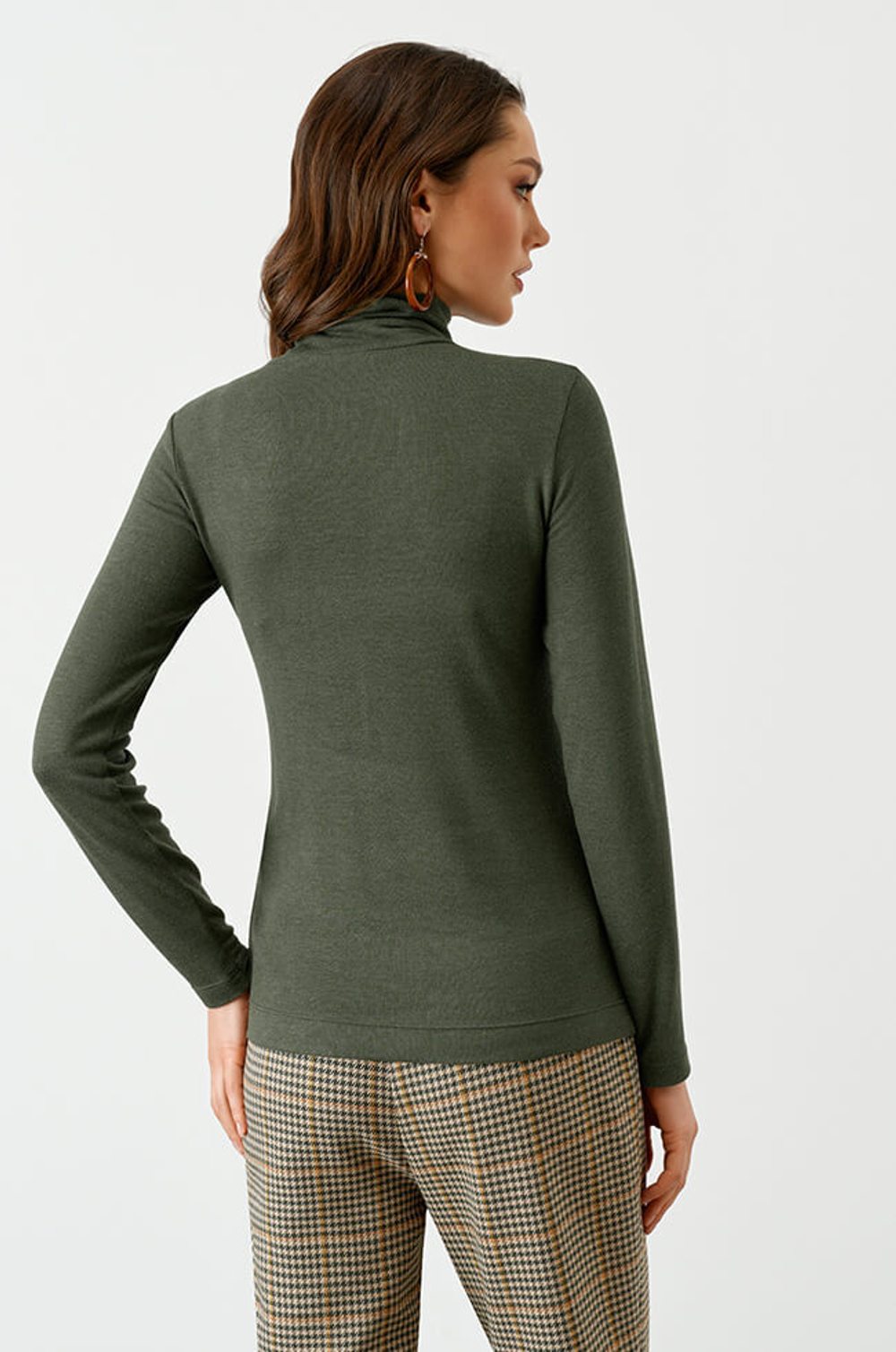 22789 Джемпер женский (оливково-серый)