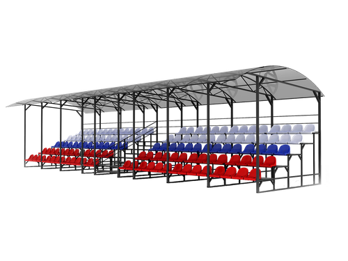Трибуна с арочным навесом